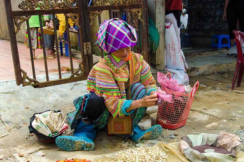 287 - Vietnam - Bac Ha - mercado